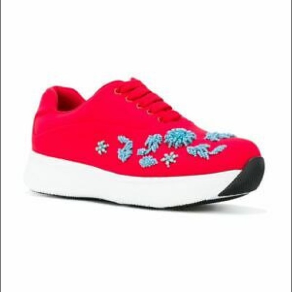 Prada platform sneakers size 38. Authentic